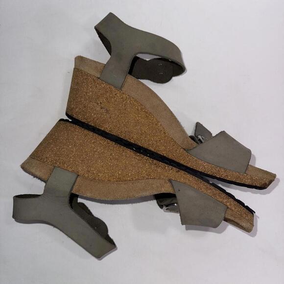 Birkenstock Papillo Gorpcore Wedge Sandal Sandcastle Nubuck Leather 40 - Picture 9 of 15